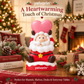 yelvarin™ Santa Claus Heart Hat Resin Tabletop Figurine