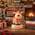 yelvarin™ Cute Christmas Reindeer Resin Tabletop Figurine
