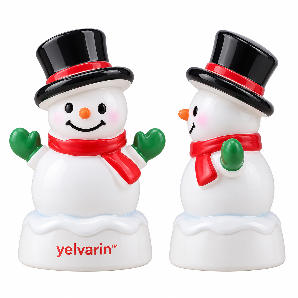 yelvarin™ Classic Top Hat Snowman Resin Tabletop Figurine