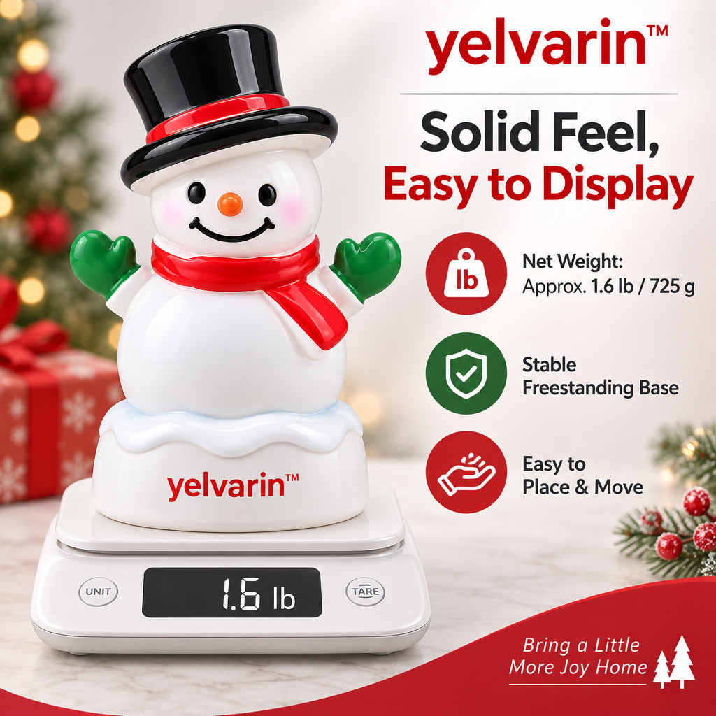 yelvarin™ Classic Top Hat Snowman Resin Tabletop Figurine
