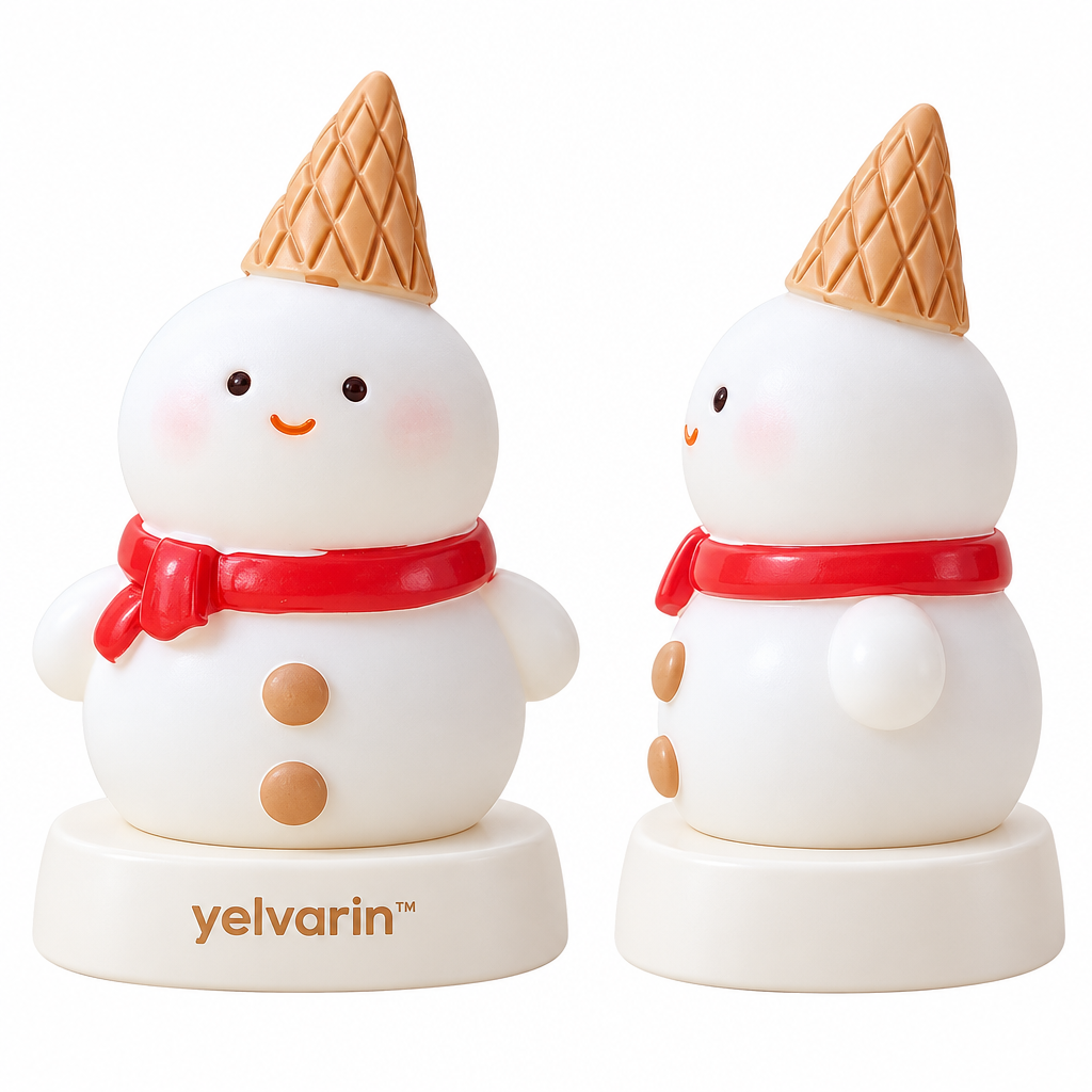 yelvarin™ Cozy Cone Hat Snowman Resin Tabletop Figurine